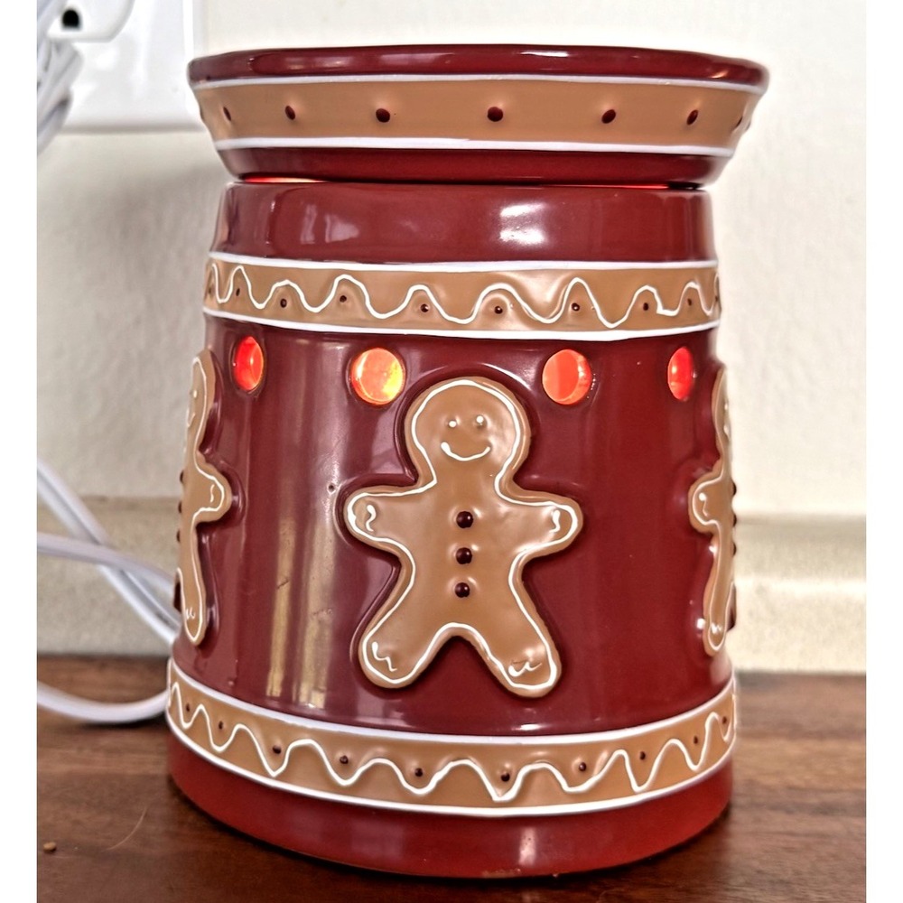 Scentsy Gingerbread Men Wax Warmer Retired 2011 Full Size Free Shipping